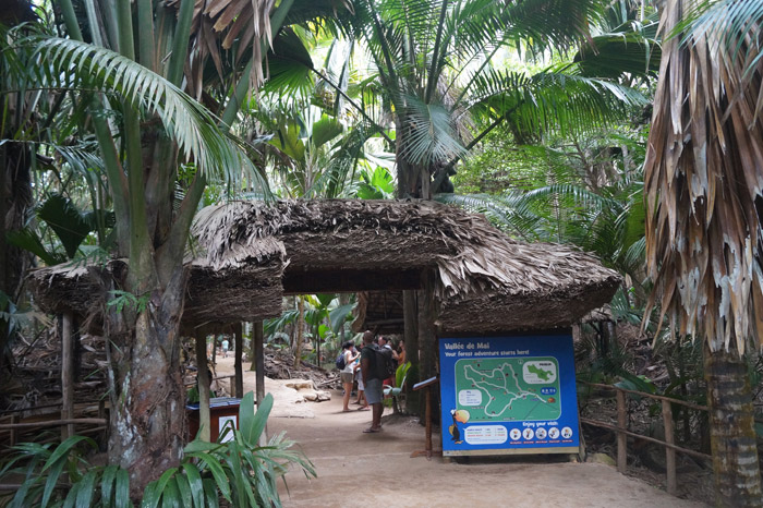 Eingang zum Naturpark auf den Seychellen